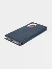 Синий чехол-книжка КАРТОФАН на Tecno Camon 19 и 19Pro, с функцией подставки и карманом, экокожа