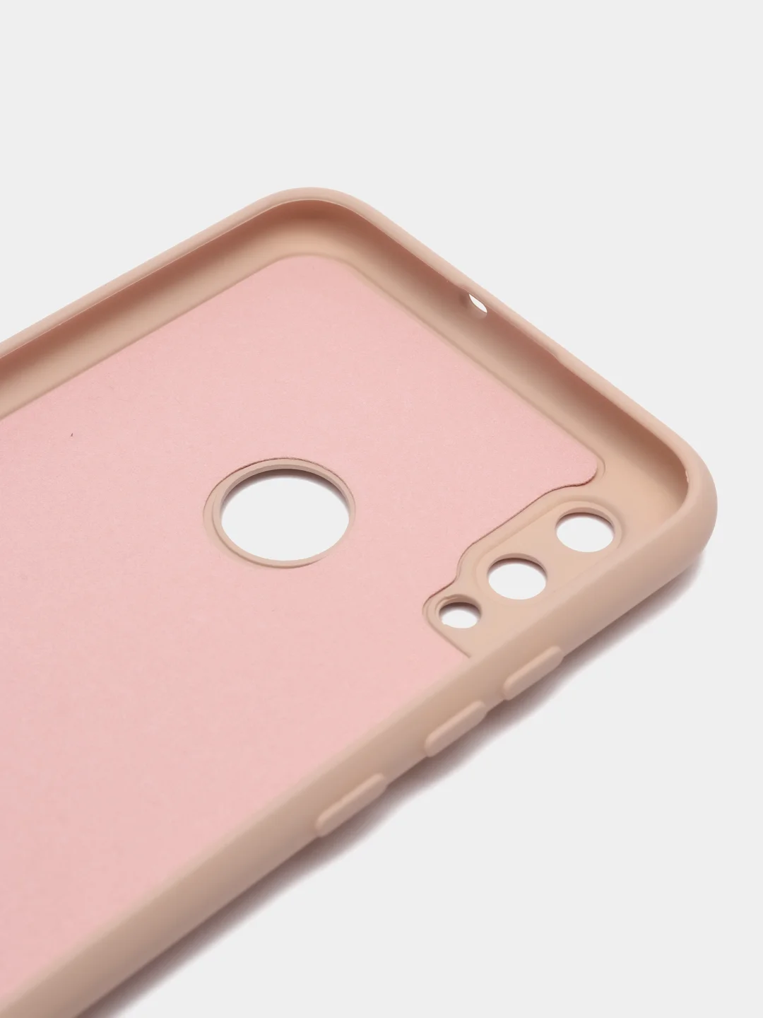 Кремовый чехол Honor 10 lite / P Smart 2019, Хонор 10 лайт, Silicone Cover с закрытым низом