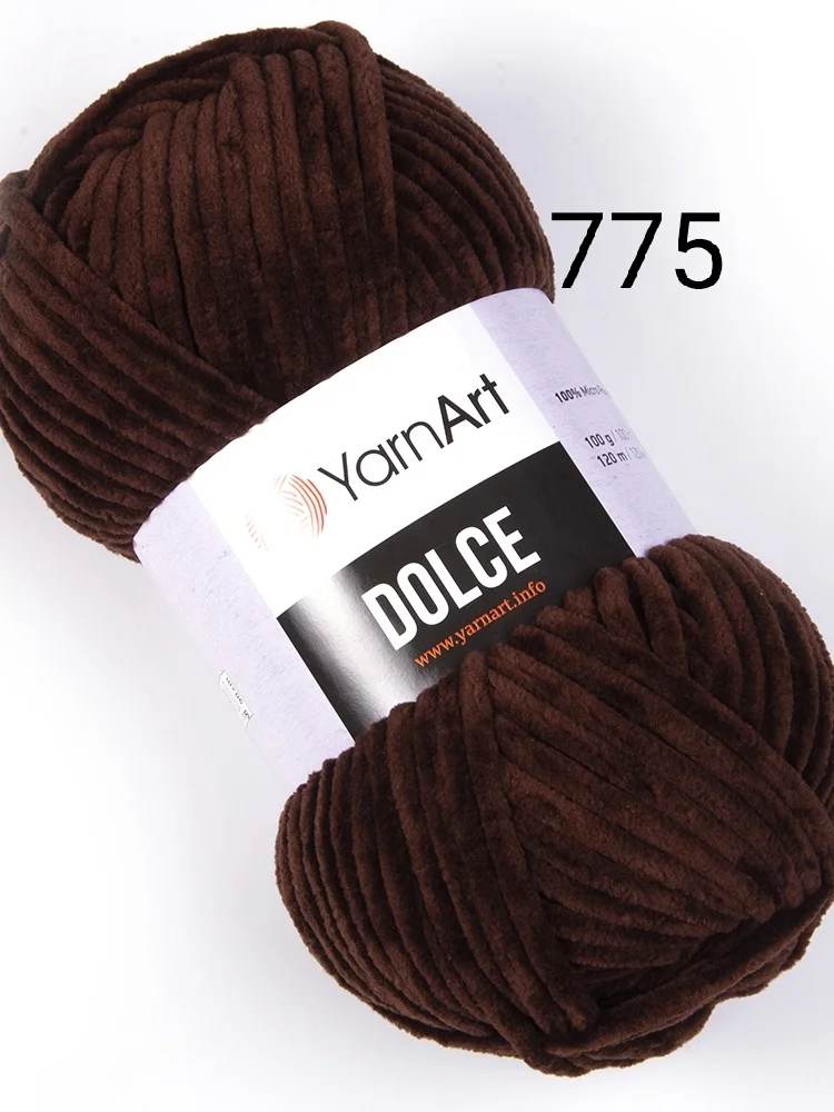 Пряжа плюшевая Yarnart Dolce, 100 г, 120 м