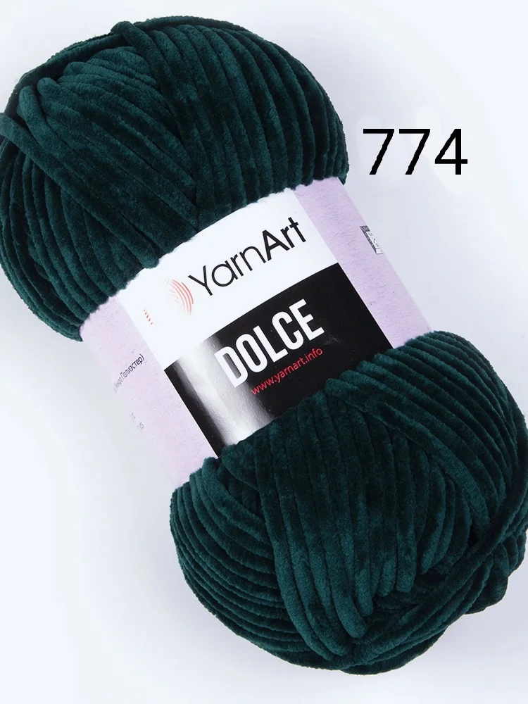 Пряжа плюшевая Yarnart Dolce, 100 г, 120 м