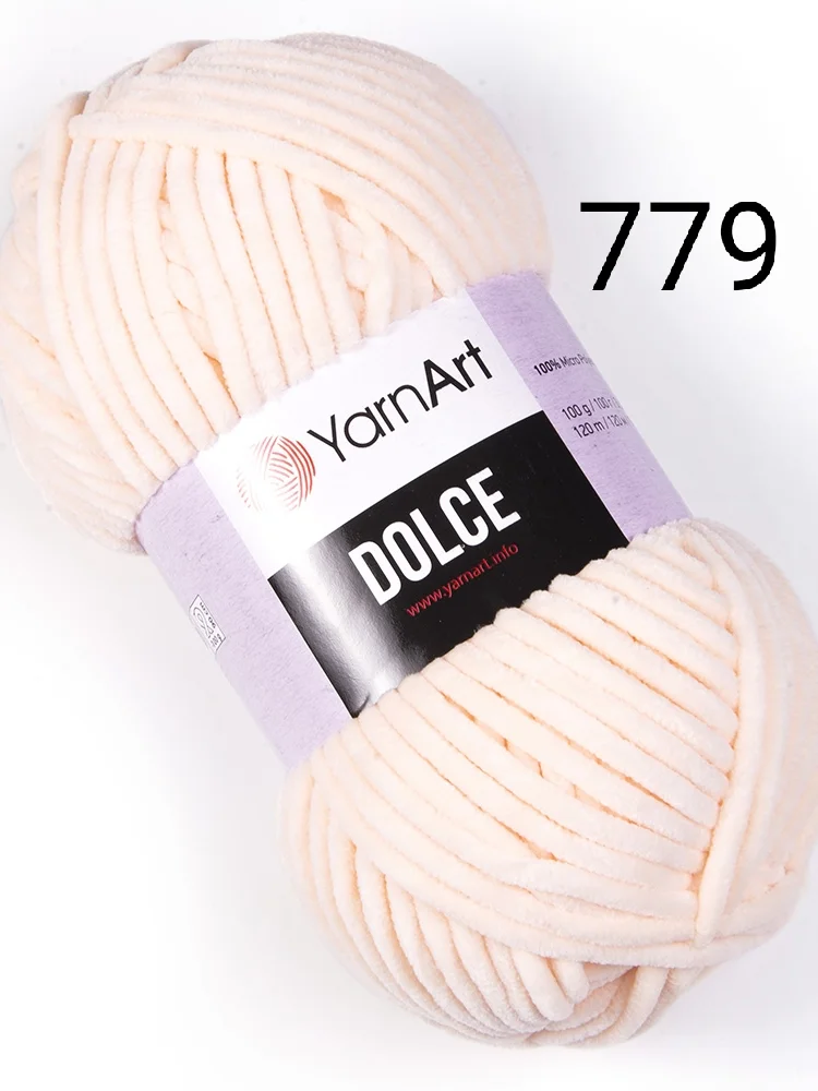 Пряжа плюшевая Yarnart Dolce, 100 г, 120 м
