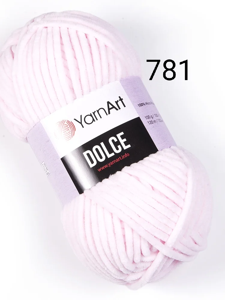 Пряжа плюшевая Yarnart Dolce, 100 г, 120 м