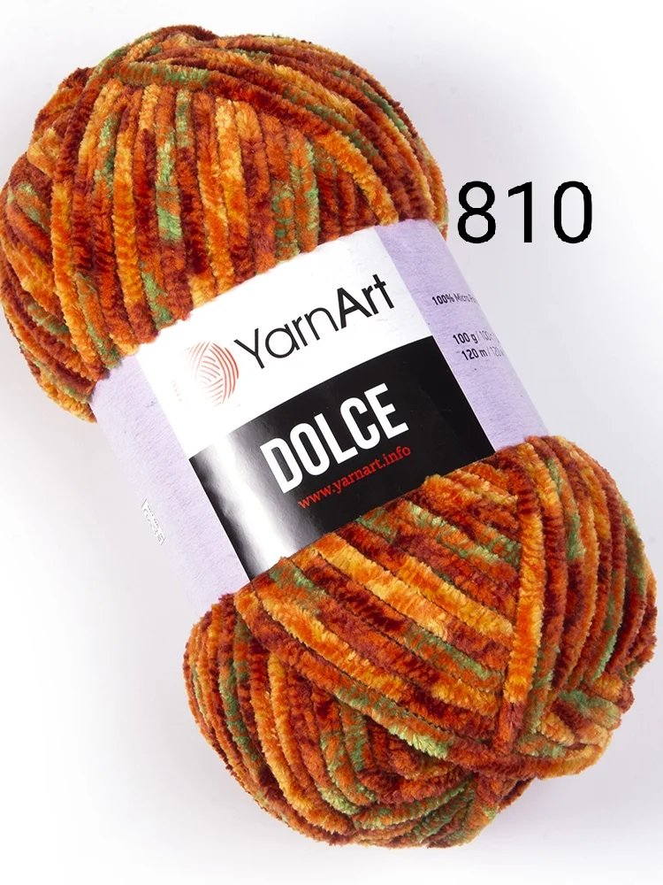 Пряжа плюшевая Yarnart Dolce, 100 г, 120 м