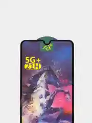 Защитное стекло для Xiaomi Redmi 9A (Сяоми Редми 9А), с черной рамкой