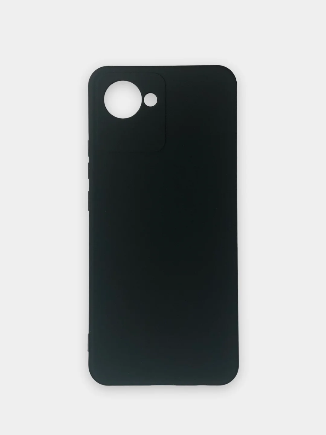Черный чехол Silicone Cover для Realme C30 C30s Narzo 50i Prime Реалми С30 С30С Нарзо силиконовый