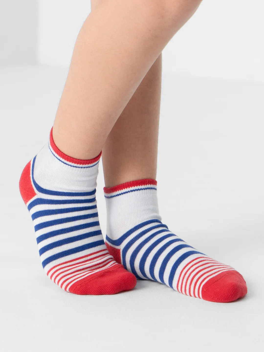 Красный носки детские Omsa kids "В полоску", 21p13
