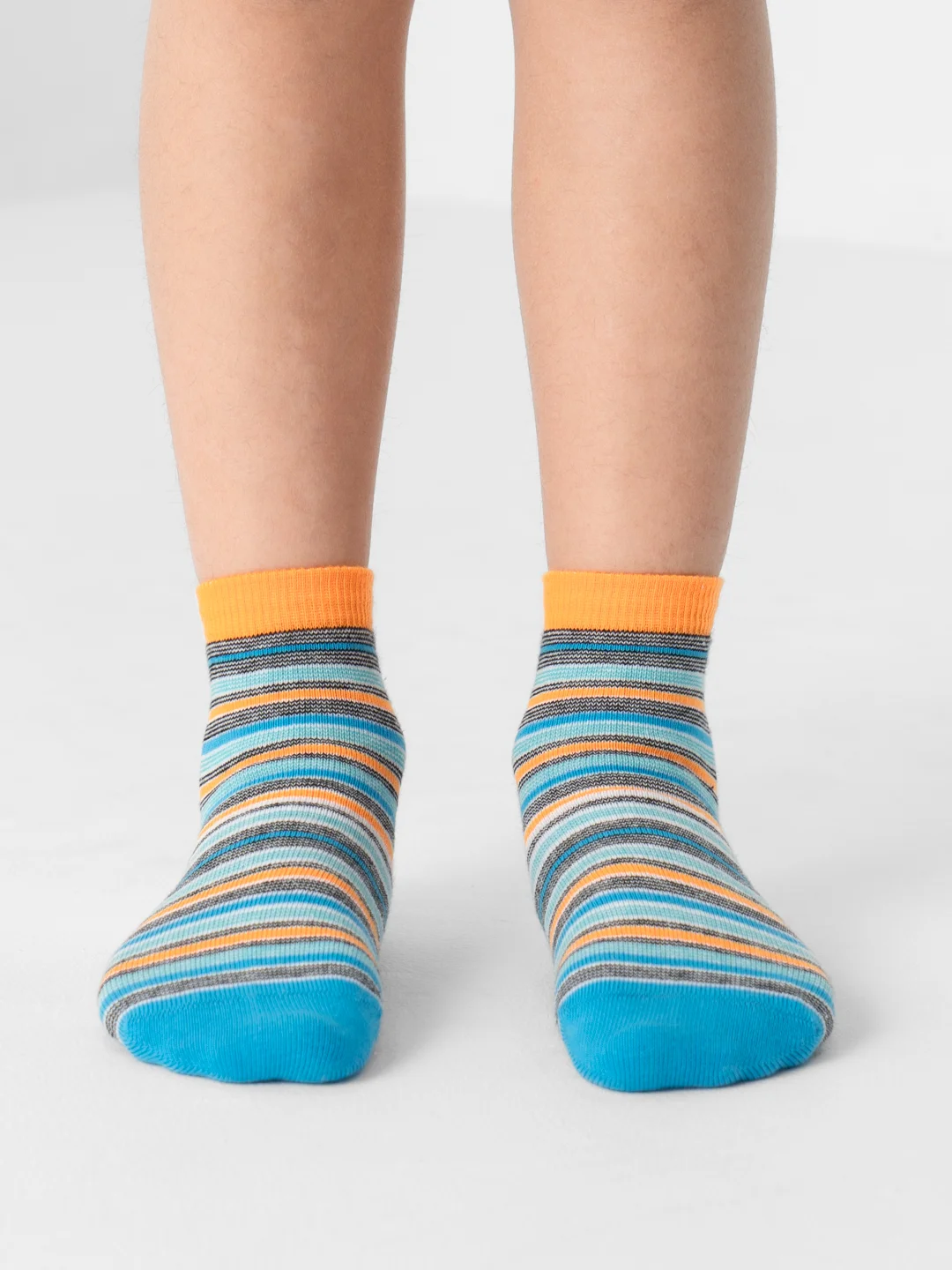 Голубой носки детские Omsa kids 21p12, в полоску
