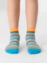 Голубой носки детские Omsa kids 21p12, в полоску