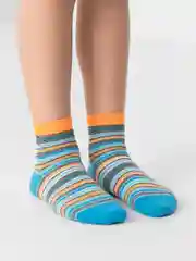Голубой носки детские Omsa kids 21p12, в полоску