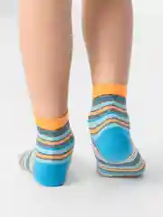 Голубой носки детские Omsa kids 21p12, в полоску