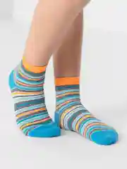Голубой носки детские Omsa kids 21p12, в полоску