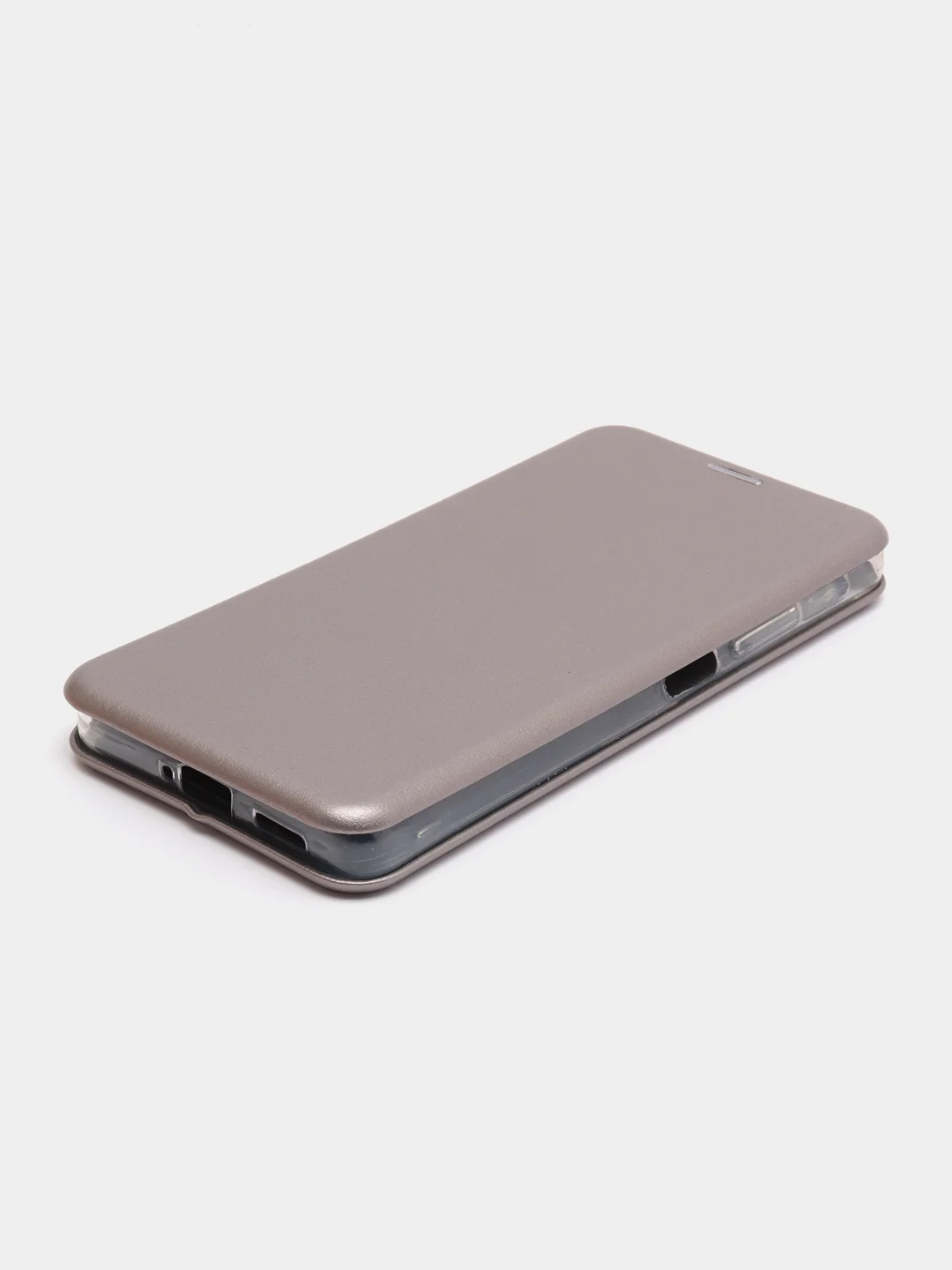 Серебряный чехол-книжка Redmi Note 12 Pro 5G / Redmi Note 12 Pro Plus 5G (Редми Нот 12 про плюс +)