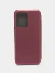 Багровый чехол-книжка Redmi Note 12 Pro 5G / Redmi Note 12 Pro Plus 5G (Редми Нот 12 про плюс +)