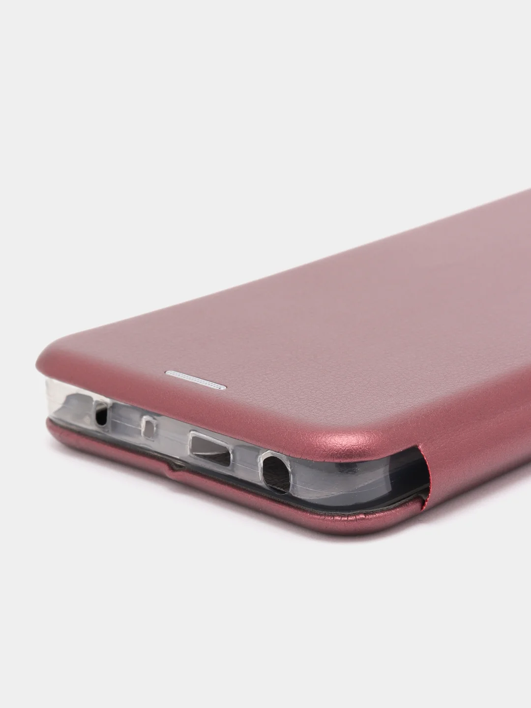 Багровый чехол-книжка Redmi Note 12 Pro 5G / Redmi Note 12 Pro Plus 5G (Редми Нот 12 про плюс +)