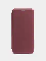 Багровый чехол-книжка для Xiaomi Redmi Note 12 / Poco X5 (Редми Нот 12 / Поко Х5)