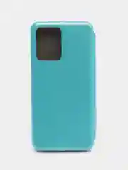 Голубой чехол-книжка для Xiaomi Redmi Note 12 / Poco X5 (Редми Нот 12 / Поко Х5)