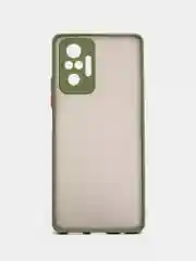Лесной зеленый чехол Xiaomi Redmi Note 10 Pro, Редми Нот 10 Про, пластиковый матовый с цветными кнопками