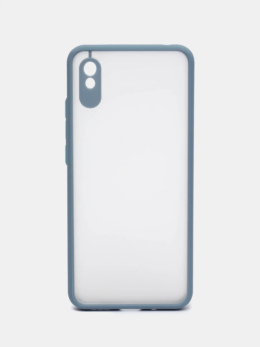 Синий меланж чехол Xiaomi Redmi 9A, Сяоми Редми 9А пластиковый матовый с цветными кнопками