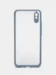 Синий меланж чехол Xiaomi Redmi 9A, Сяоми Редми 9А пластиковый матовый с цветными кнопками