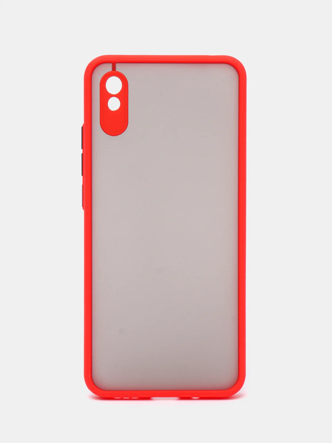 Красный чехол Xiaomi Redmi 9A, Сяоми Редми 9А пластиковый матовый с цветными кнопками