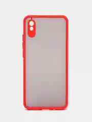 Красный чехол Xiaomi Redmi 9A, Сяоми Редми 9А пластиковый матовый с цветными кнопками