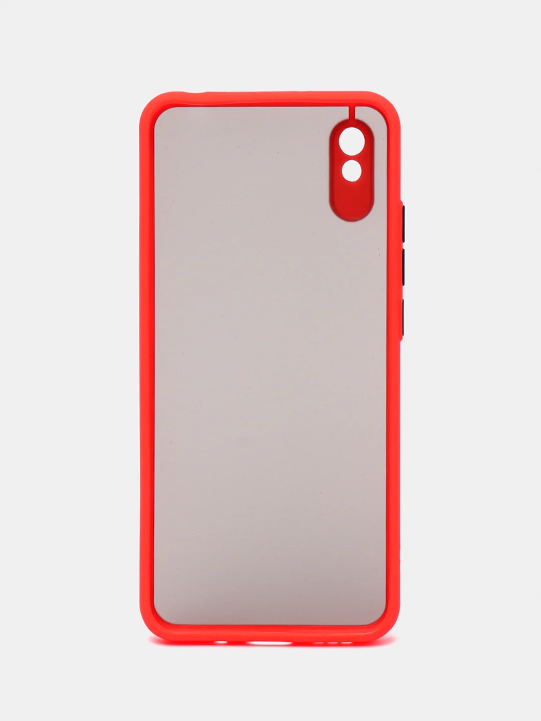 Красный чехол Xiaomi Redmi 9A, Сяоми Редми 9А пластиковый матовый с цветными кнопками