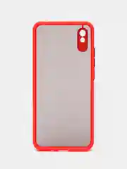 Красный чехол Xiaomi Redmi 9A, Сяоми Редми 9А пластиковый матовый с цветными кнопками