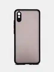 Черный чехол Xiaomi Redmi 9A, Сяоми Редми 9А пластиковый матовый с цветными кнопками