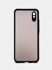 Черный чехол Xiaomi Redmi 9A, Сяоми Редми 9А пластиковый матовый с цветными кнопками