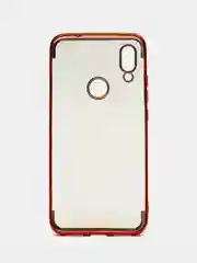 Красный xiaomi Redmi 7, Сяоми Редми 7 чехол прозрачный силиконовый с глянцевой рамкой