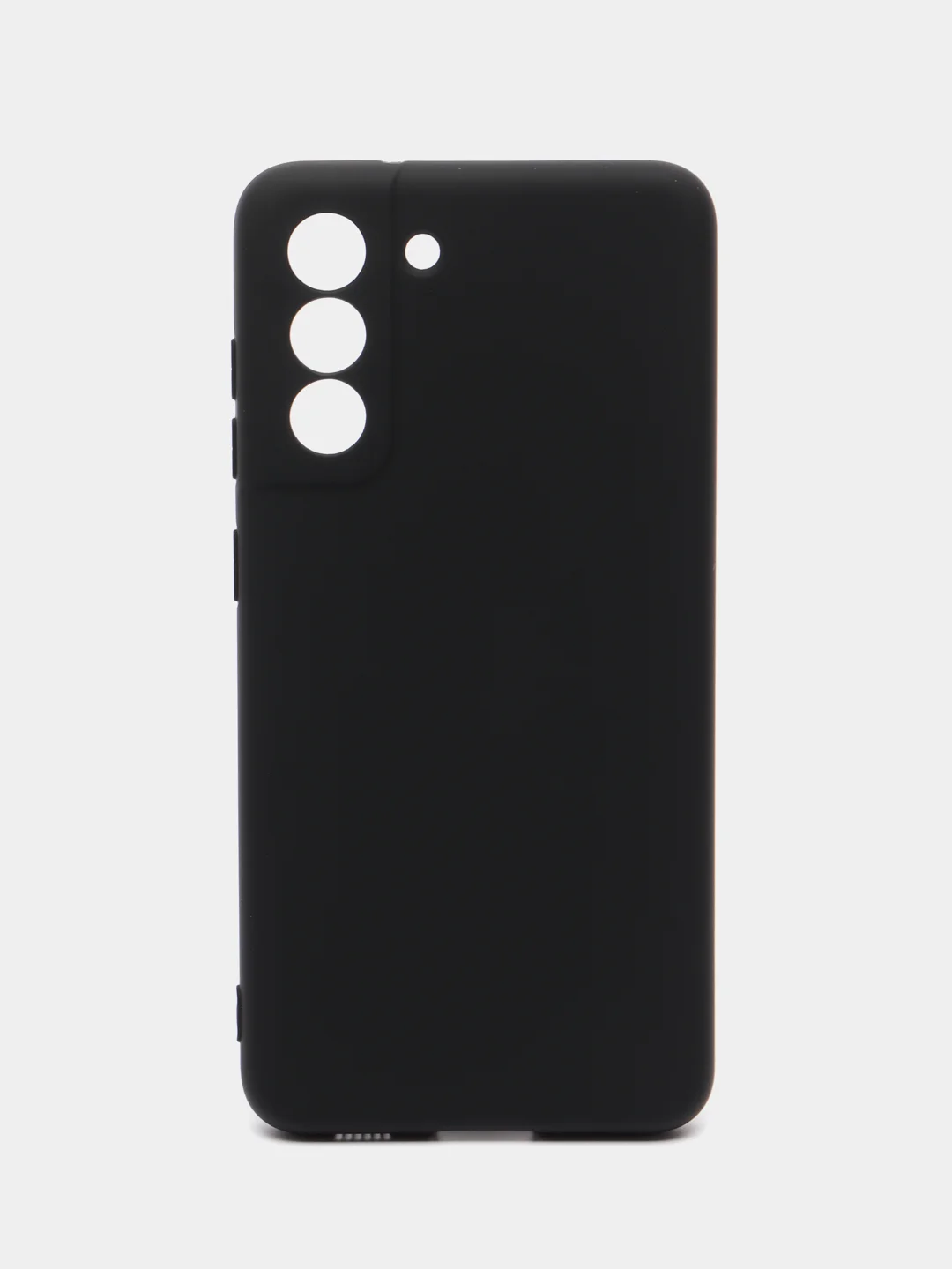Черный чехол силиконовый Silicone Cover для Samsung Galaxy S21 FE, Самсунг Галакси С21 ФЕ