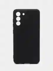 Черный чехол силиконовый Silicone Cover для Samsung Galaxy S21 FE, Самсунг Галакси С21 ФЕ