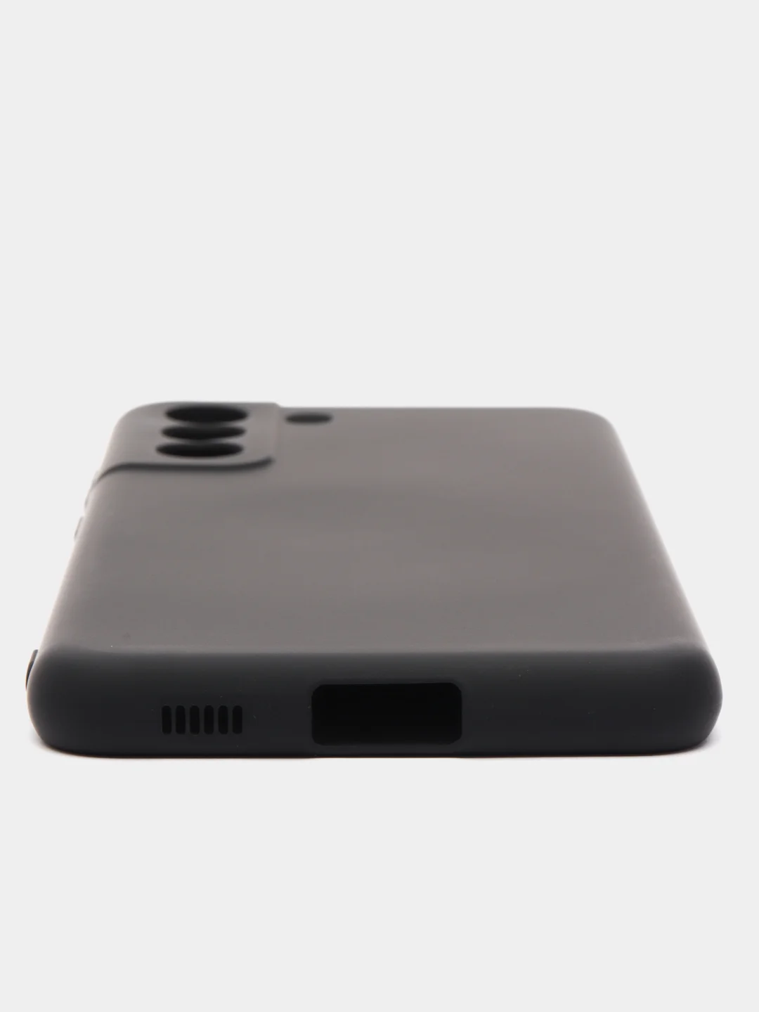 Черный чехол силиконовый Silicone Cover для Samsung Galaxy S21 FE, Самсунг Галакси С21 ФЕ