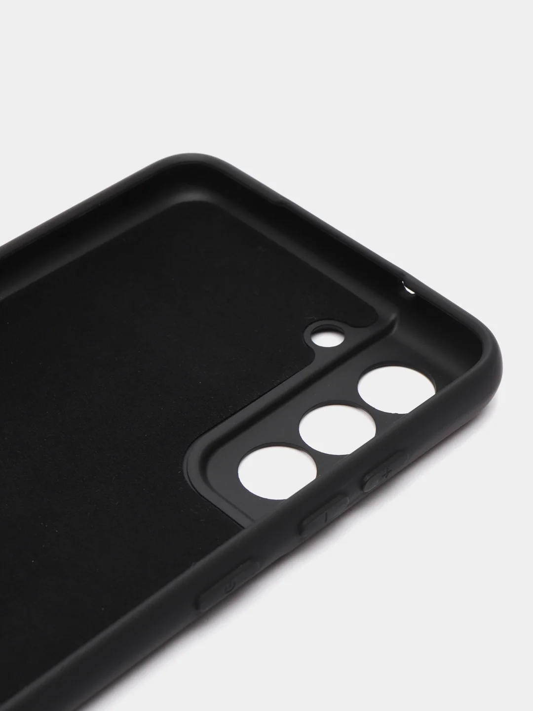 Черный чехол силиконовый Silicone Cover для Samsung Galaxy S21 FE, Самсунг Галакси С21 ФЕ
