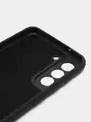 Черный чехол силиконовый Silicone Cover для Samsung Galaxy S21 FE, Самсунг Галакси С21 ФЕ