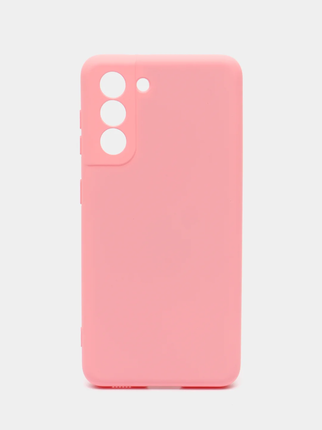 Розовый чехол силиконовый Silicone Cover для Samsung Galaxy S21 FE, Самсунг Галакси С21 ФЕ