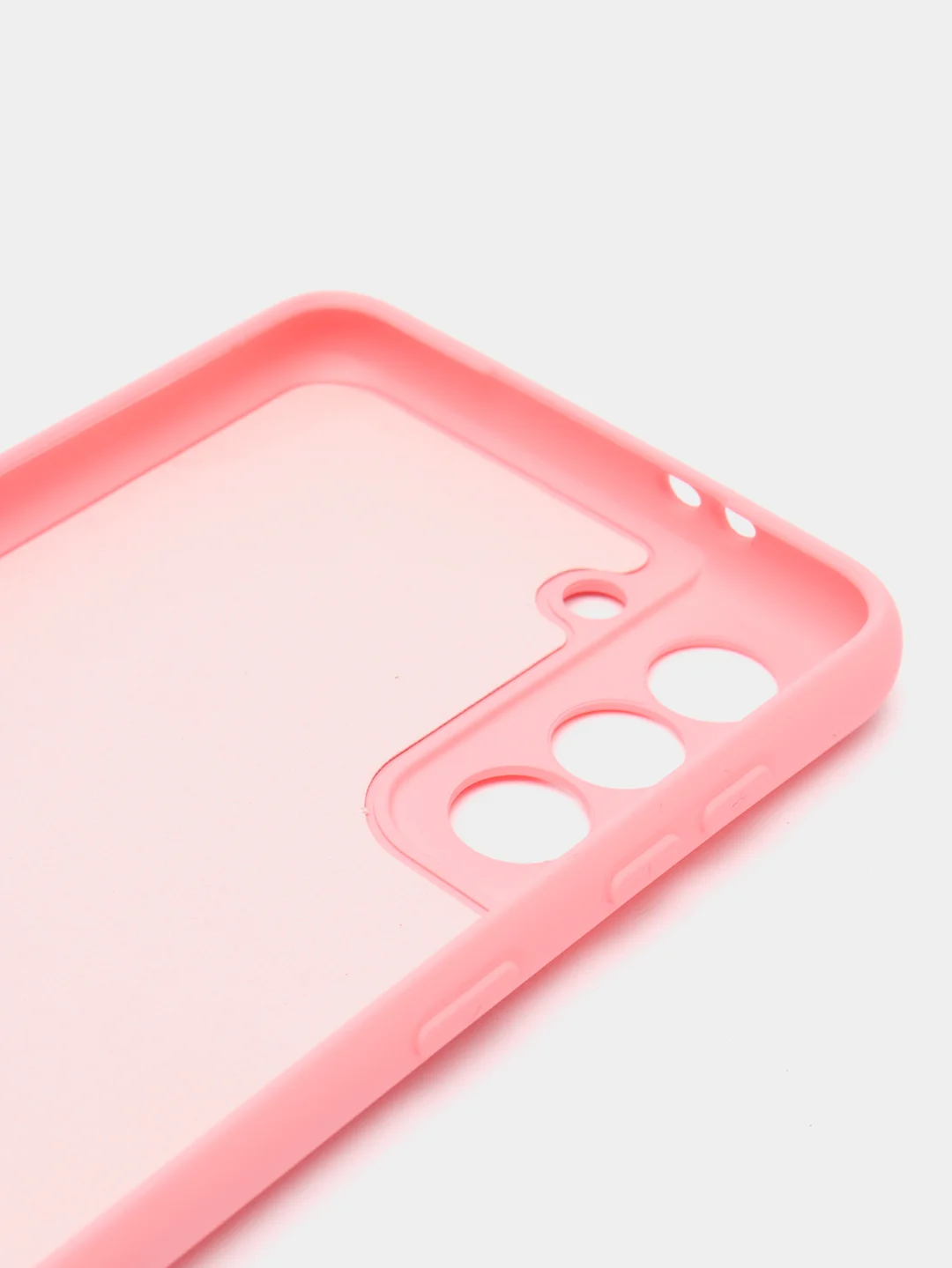 Розовый чехол силиконовый Silicone Cover для Samsung Galaxy S21 FE, Самсунг Галакси С21 ФЕ