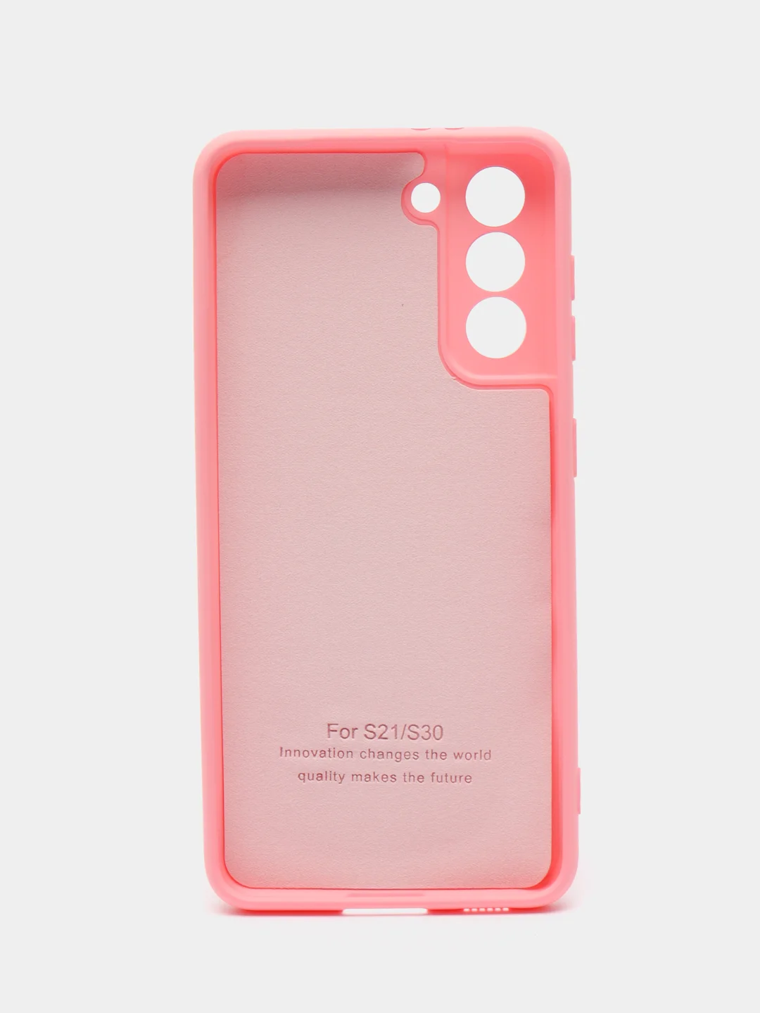 Розовый чехол силиконовый Silicone Cover для Samsung Galaxy S21 FE, Самсунг Галакси С21 ФЕ