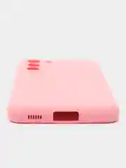 Розовый чехол силиконовый Silicone Cover для Samsung Galaxy S21 FE, Самсунг Галакси С21 ФЕ