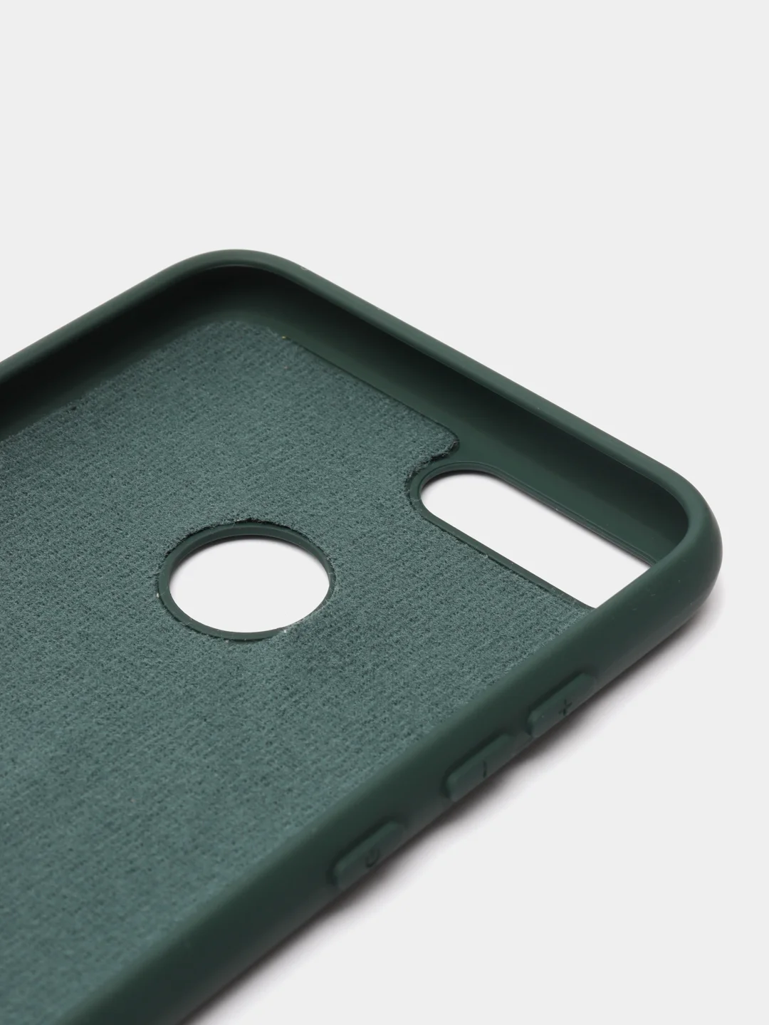 Тёмно-зелёный чехол силиконовый Silicone Cover для Huawei Honor 9 Lite, Хуавей Хонор 9 Лайт