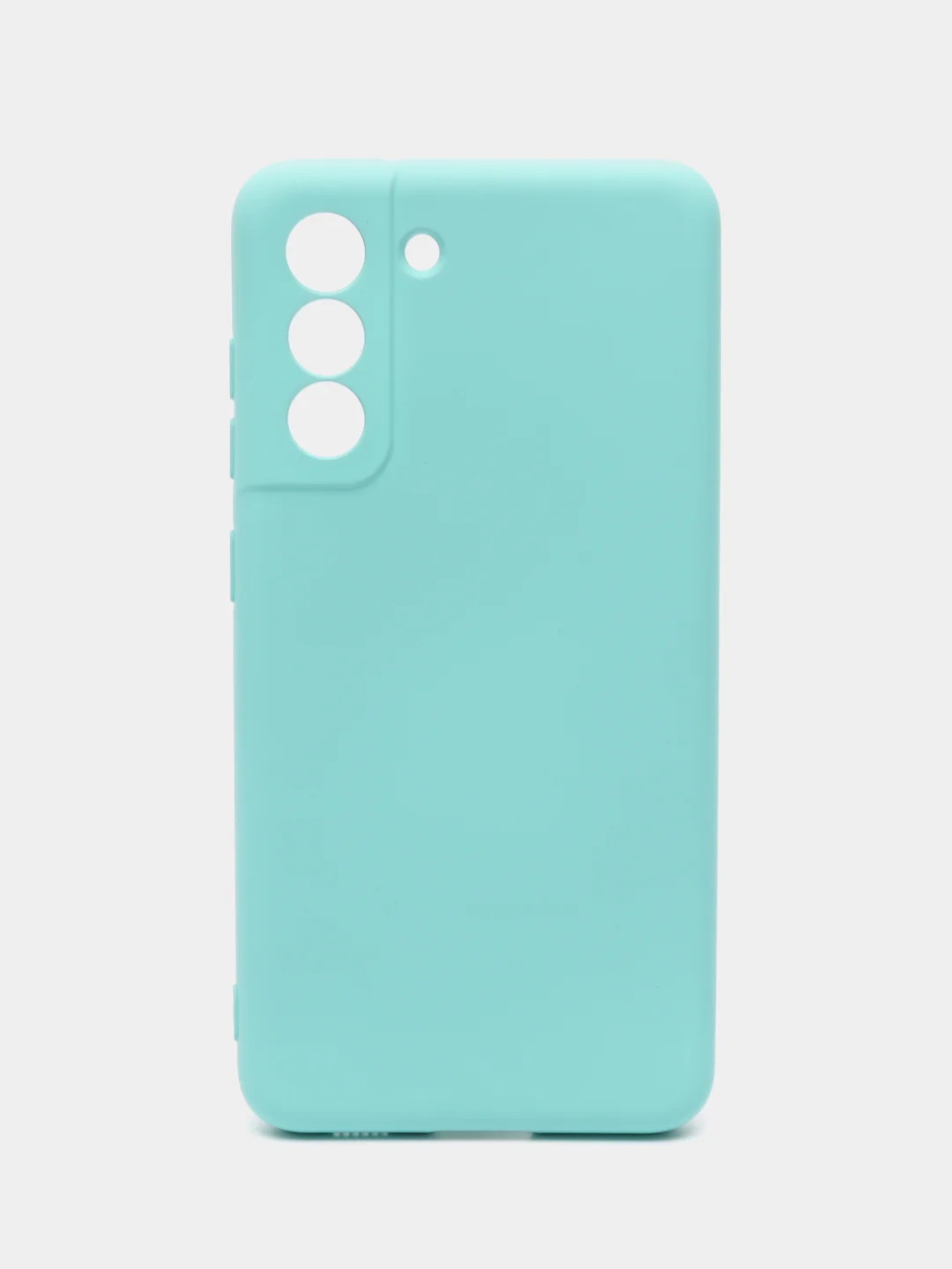 Бирюзовый чехол силиконовый Silicone Cover для Samsung Galaxy S21 FE, Самсунг Галакси С21 ФЕ