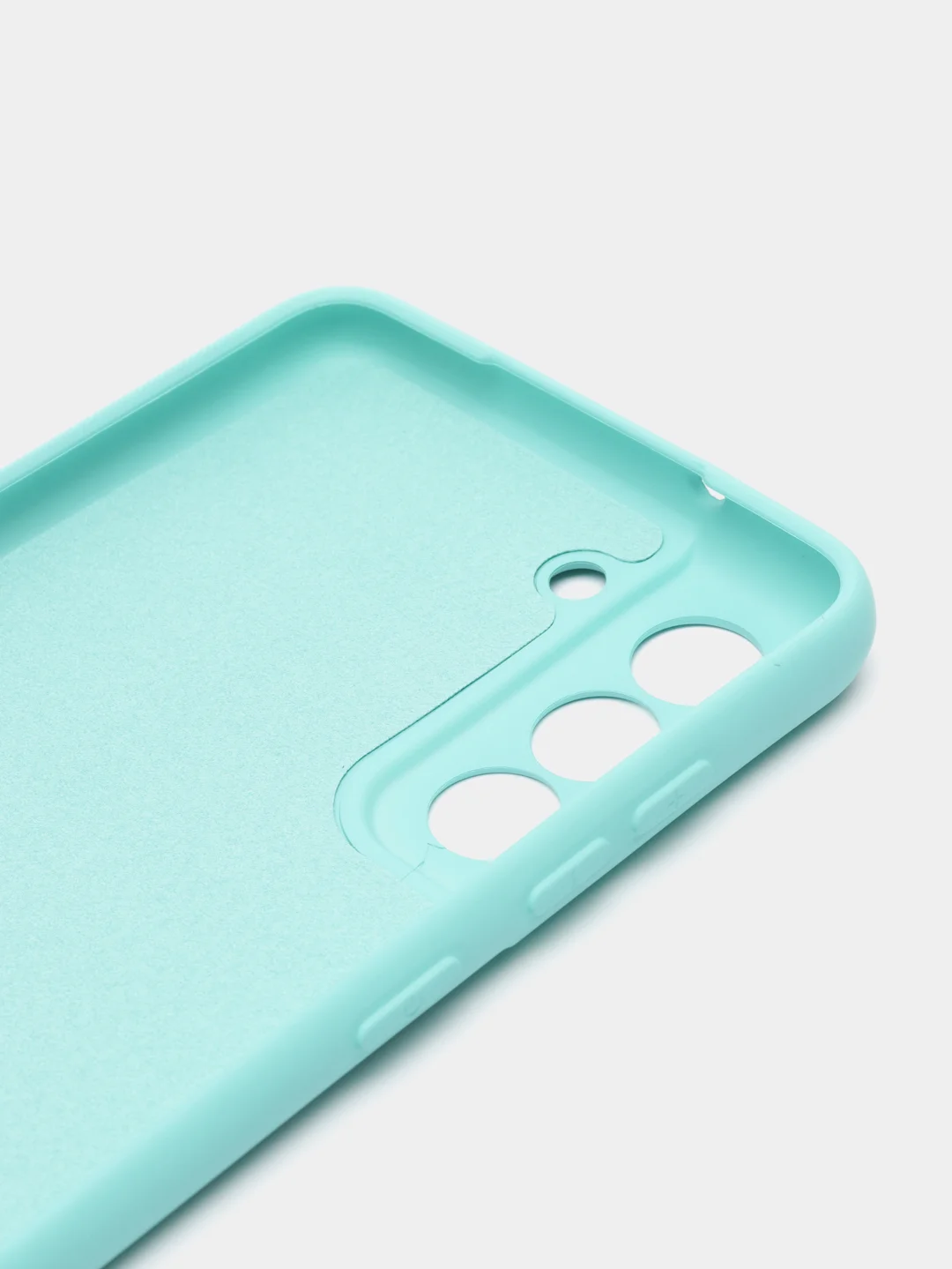 Бирюзовый чехол силиконовый Silicone Cover для Samsung Galaxy S21 FE, Самсунг Галакси С21 ФЕ