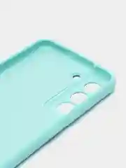 Бирюзовый чехол силиконовый Silicone Cover для Samsung Galaxy S21 FE, Самсунг Галакси С21 ФЕ