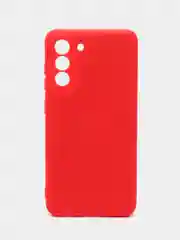 Красный чехол силиконовый Silicone Cover для Samsung Galaxy S21 FE, Самсунг Галакси С21 ФЕ