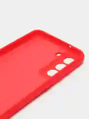 Красный чехол силиконовый Silicone Cover для Samsung Galaxy S21 FE, Самсунг Галакси С21 ФЕ
