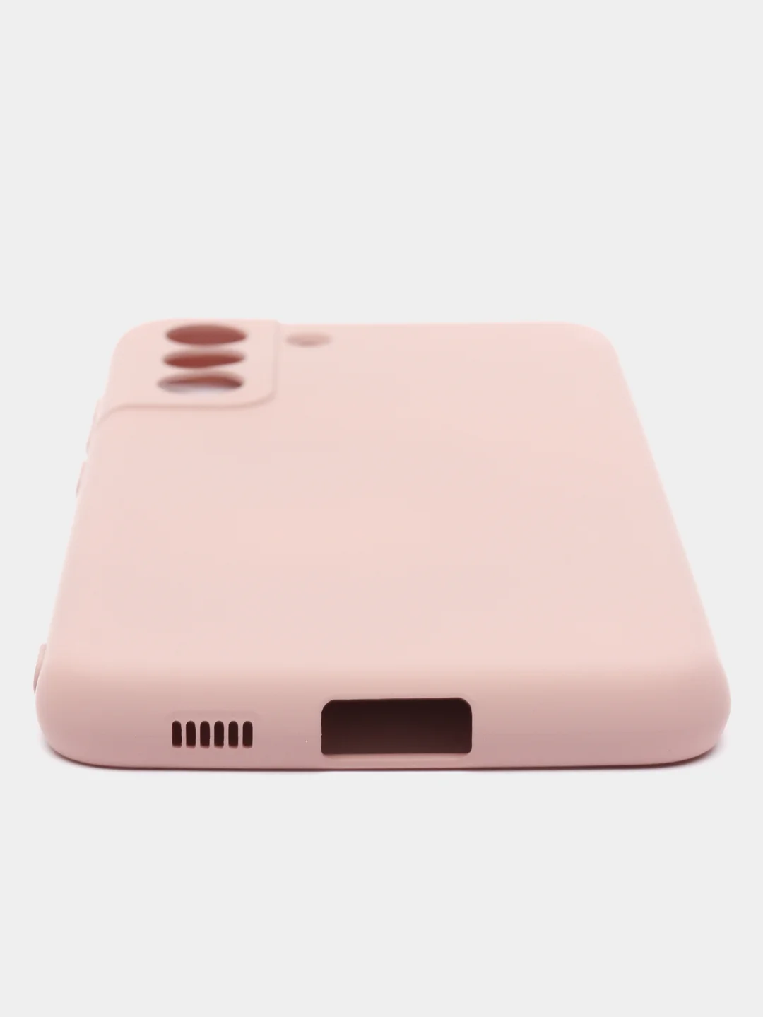 Бежевый меланж чехол силиконовый Silicone Cover для Samsung Galaxy S21 FE, Самсунг Галакси С21 ФЕ