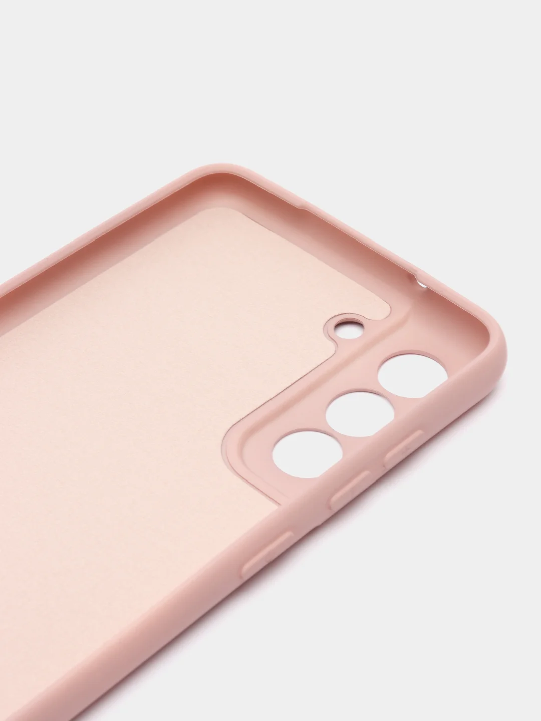Бежевый меланж чехол силиконовый Silicone Cover для Samsung Galaxy S21 FE, Самсунг Галакси С21 ФЕ