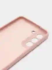 Бежевый меланж чехол силиконовый Silicone Cover для Samsung Galaxy S21 FE, Самсунг Галакси С21 ФЕ