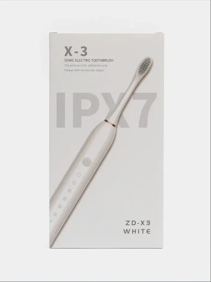 Розовый электрическая зубная щетка SONIC TOOTHBRUSH X-3, звуковая, 6 режимов