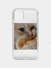 Чехол с принтом котика для iPhone